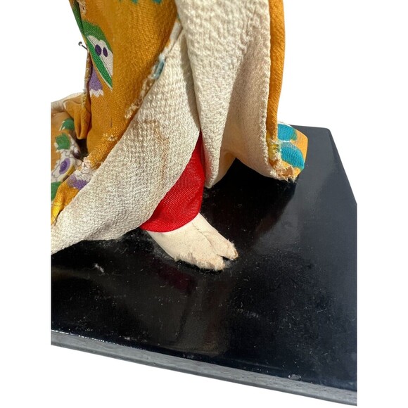 Vintage Japanese Doll Kimono Geisha Maiko Traditional Folk Craft Japan 15 “ Tall - Picture 7 of 16